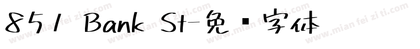 851 Bank St字体转换